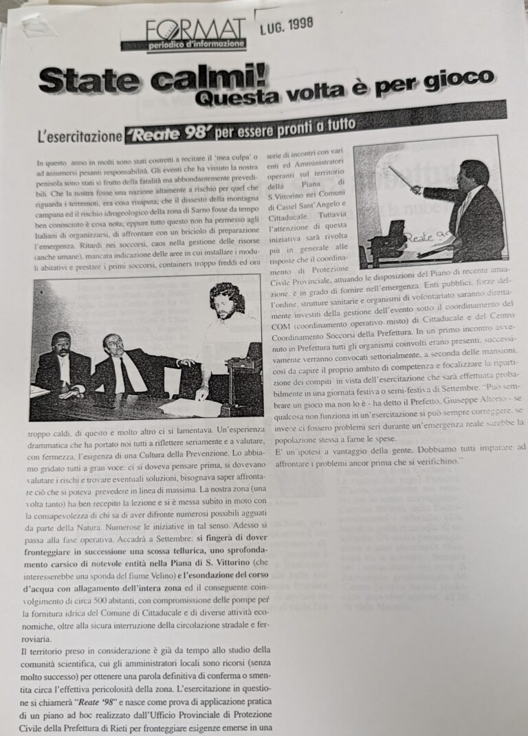 Scopri di più sull'articolo State calmi! Questa volta è per gioco (FORMAT periodico d’informazione)