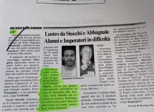 Scopri di più sull'articolo Lustro da Stocchi e Abbagnale (Il Messaggero)