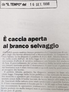 Scopri di più sull'articolo È caccia aperta al branco selvaggio (Il Tempo)