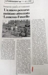 Scopri di più sull'articolo Un nuovo percorso montano attrezzato Leonessa-Fuscello (Il Messaggero)