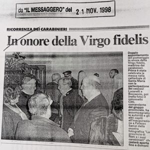 Scopri di più sull'articolo In onore della Virgo fidelis (Il Messaggero)