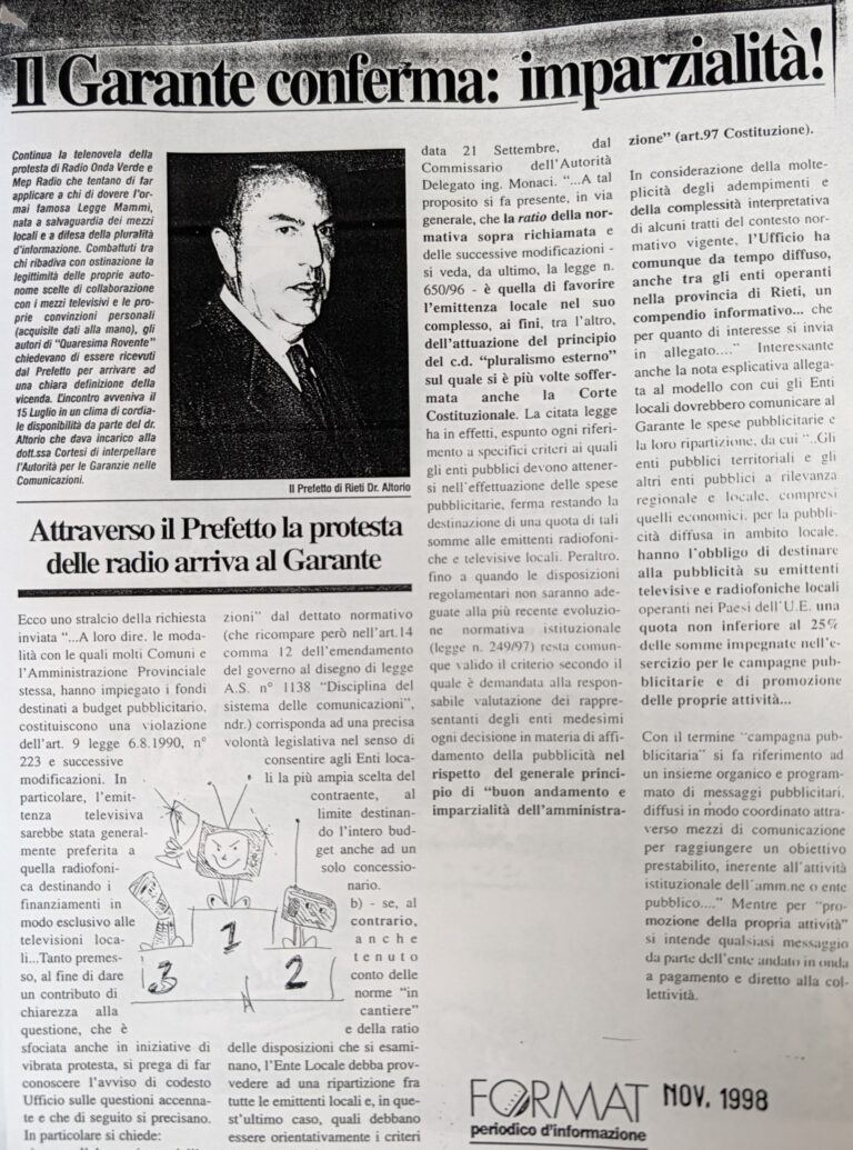 Scopri di più sull'articolo Il Garante conferma: imparzialità! (FORMAT)