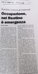 Scopri di più sull'articolo Occupazione, nel Reatino è emergenza (Il Tempo)