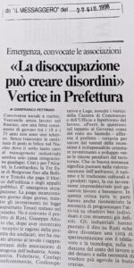 Scopri di più sull'articolo «La disoccupazione può creare disordini» (Il Messaggero)