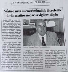 Scopri di più sull'articolo Vertice sulla microcriminalità: il prefetto invita quattro sindaci a vigilare di più (Il Messaggero)
