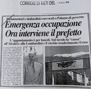 Scopri di più sull'articolo Emergenza occupazione Ora interviene il prefetto (Corriere di Rieti)