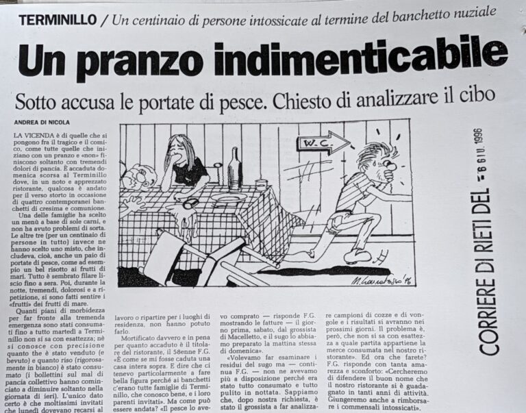 Scopri di più sull'articolo Un pranzo indimenticabile (Corriere di Rieti)