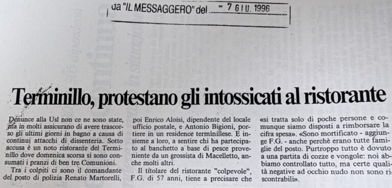 Scopri di più sull'articolo Terminillo, protestano gli intossicati al ristorante (Il Messaggero)