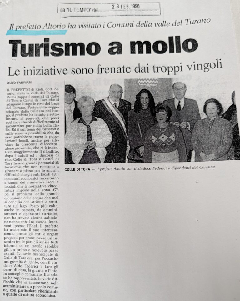 Scopri di più sull'articolo Turismo a mollo (Il Tempo)