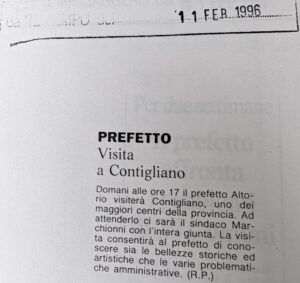 Scopri di più sull'articolo Visita a Contigliano (Il Tempo)
