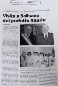 Scopri di più sull'articolo Visita a Salisano del prefetto Altorio (Il Tempo)
