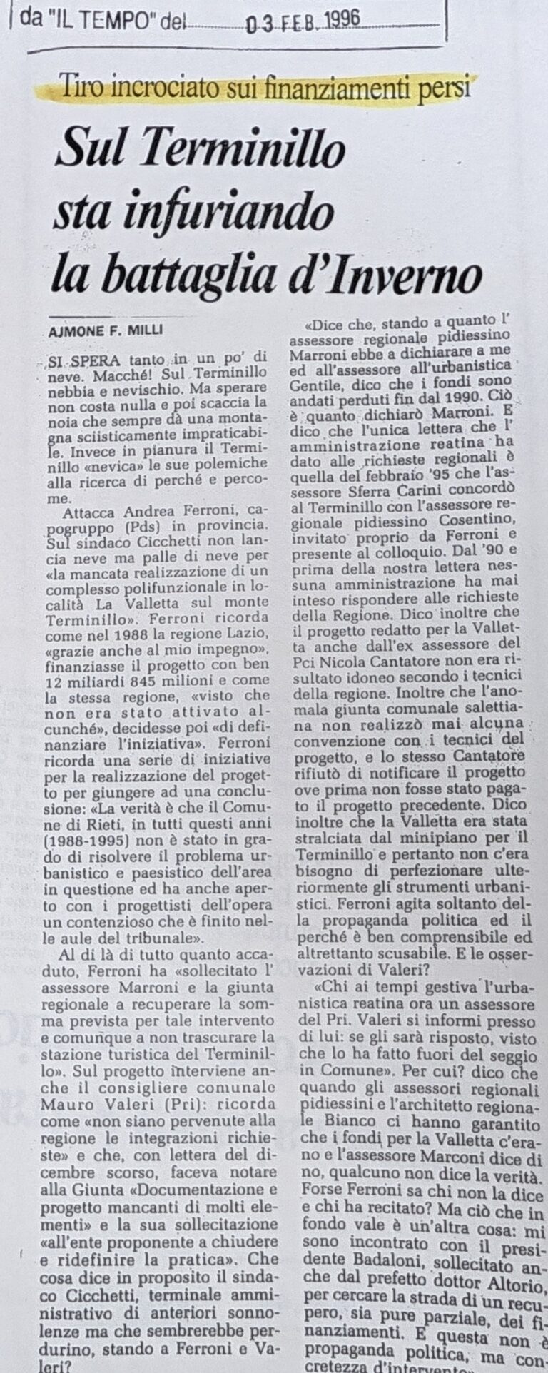 Scopri di più sull'articolo Sul Terminillo sta infuriando la battaglia d’Inverno (Il Tempo)