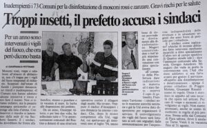 Scopri di più sull'articolo Troppi insetti, il prefetto accusa i sindaci