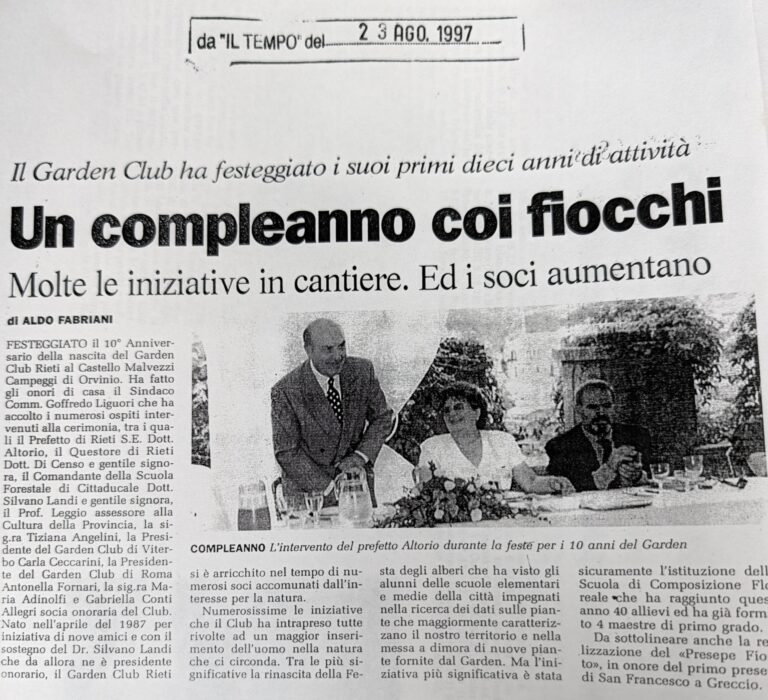 Scopri di più sull'articolo Un compleanno coi fiocchi (Il Tempo)