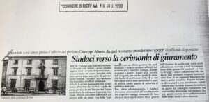 Scopri di più sull'articolo Sindaci verso la cerimonia di giuramento (Corriere di Rieti)