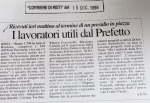 Scopri di più sull'articolo I lavoratori utili dal Prefetto (Corriere di Rieti)