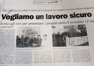 Scopri di più sull'articolo Vogliamo un lavoro sicuro (Il Tempo)