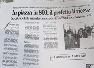 Scopri di più sull'articolo In piazza in 800, il prefetto li riceve (Il Messaggero)