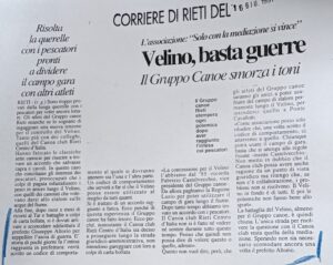 Scopri di più sull'articolo Velino, basta guerre (Corriere di Rieti)