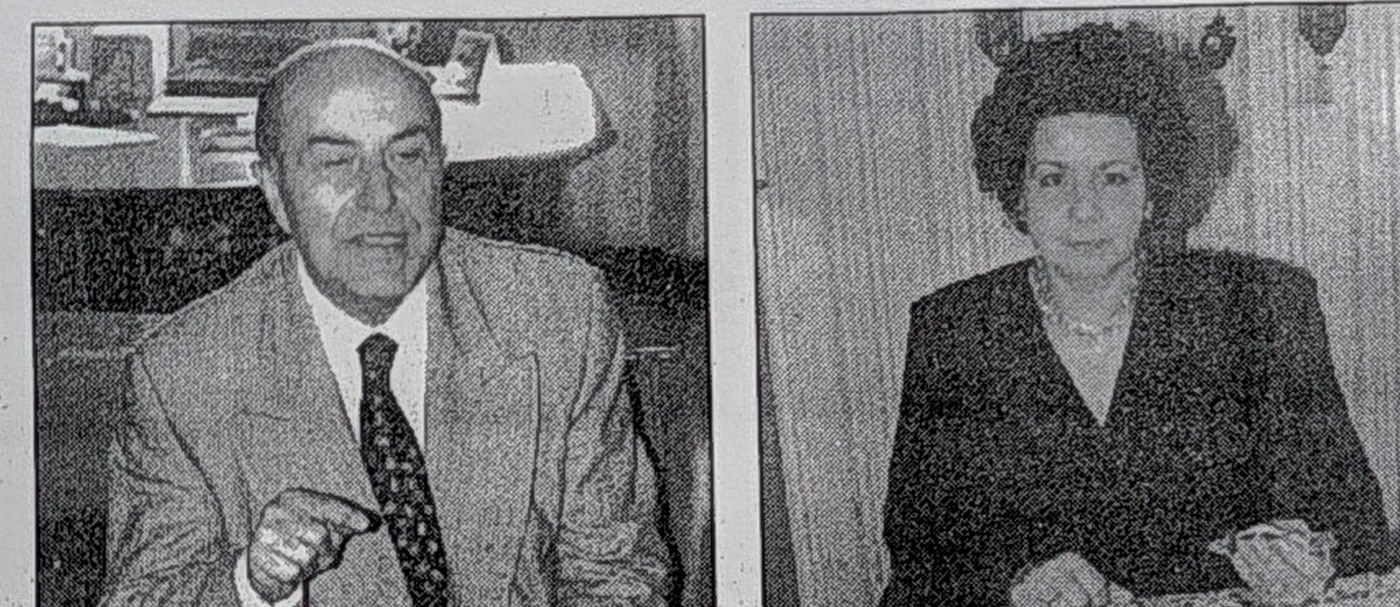 Da sinistra il prefetto, Giuseppe Altorio, e la cartomante Ketty Morabito